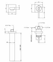 Смеситель для раковины Bongio MYAMIX 46538/22 схема 2