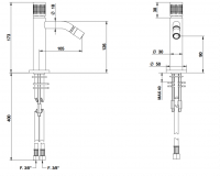 Смеситель для раковины Bongio TIME 2020 T&L 71522 схема 2