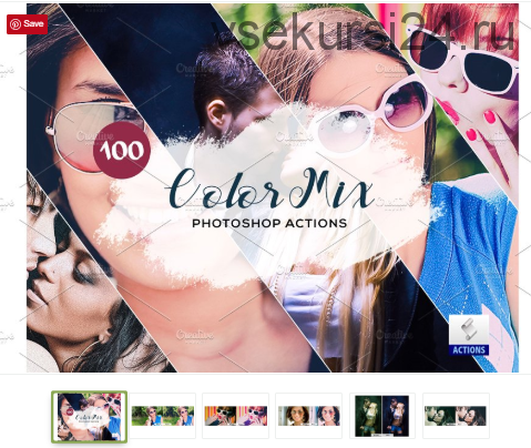 [CreativeMarket] 100 Color Mix Photoshop Actions. Экшены для фото (DreamColor)