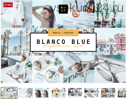 [CreativeMarket] Blanco Blue Lightroom Preset. Пресеты для фото (BukeShop)