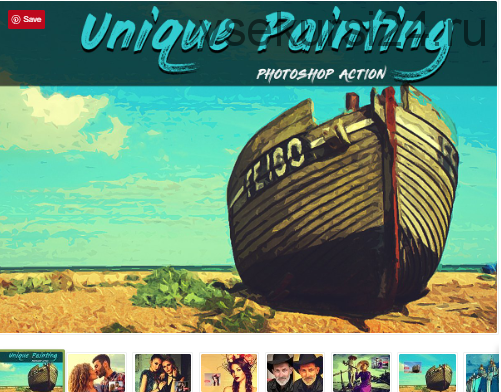 [CreativeMarket] Unique Painting Photoshop Action. Экшены для фото (Colors Warrior)