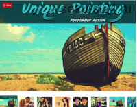 [CreativeMarket] Unique Painting Photoshop Action. Экшены для фото (Colors Warrior)