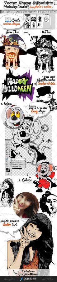 [EnvatoMarket] Vector Shapes and Silhouettes Photoshop Creator