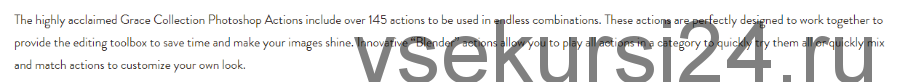 [Paintthemoon.net] Экшены для Photoshop The Grace Collection