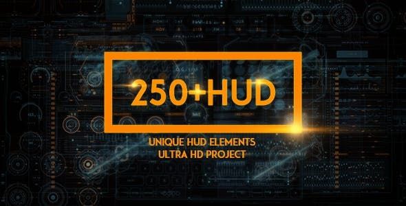 [Videohive] 250 HUD Наука / 250 HUD SCI-FI (Prometheus_)