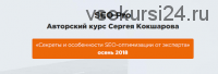 [WebPromoExperts] Секреты и особенности SEO-оптимизации от эксперта, 2018 (Сергей Кокшаров)