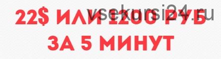 1200 рублей за 5 минут. Быстрый заработок