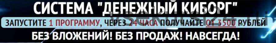 Денежный Киборг. Автоматический заработок от 3500 рублей (Михаил Жуков)