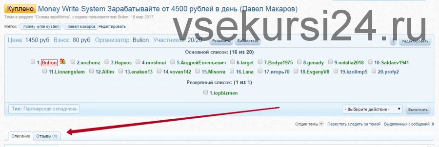 Money Write System. Зарабатывайте от 4500 рублей в день (Павел Макаров)