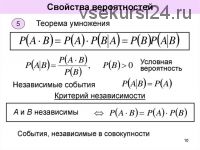 Теория вероятностей для ШАД (Александр Лыков)