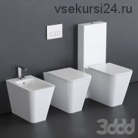 [3ddd] Alice Ceramica Hide WC - 3dsMax 2013 + fbx (Corona, vitos707)