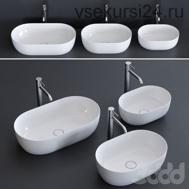 [3ddd] Alice Ceramica Unica Washbasin - 3dsMax 2013 + fbx (Corona, vitos707)