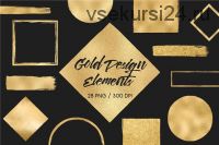 [Creativemarket] Gold Design Elements (Patrycja Dolata)