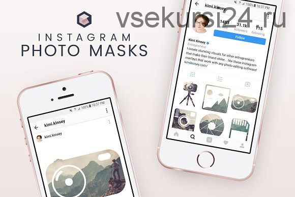 [CreativeMarket] Instagram Photo Masks - Photography, 2018