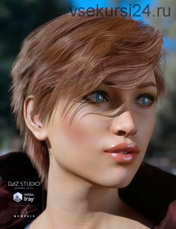 [Daz3D] Force Hair for Genesis 3 Females (goldtassel)