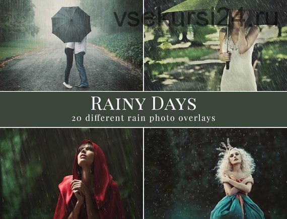 [Etsy.com] Фотоналожения Rainy Days - дождливые дни