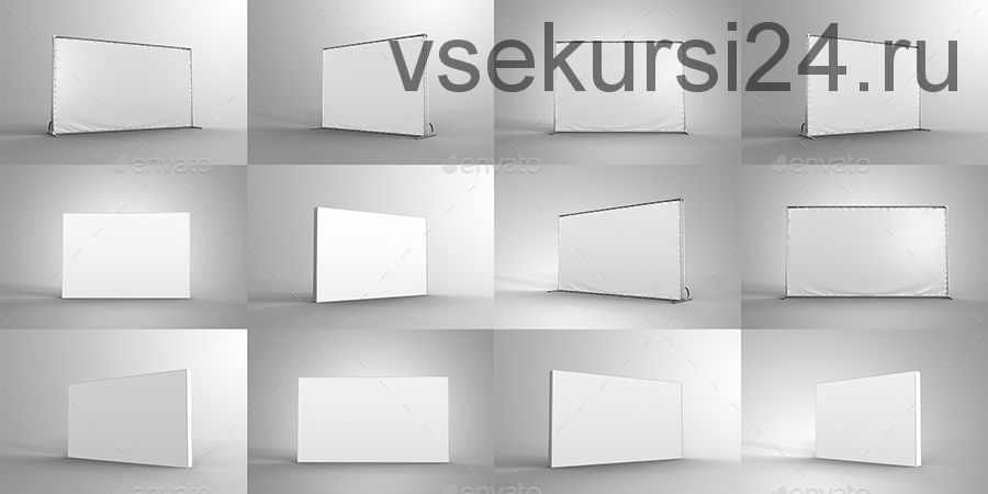 [PSD] 3D Press Wall / Banner Mock Up