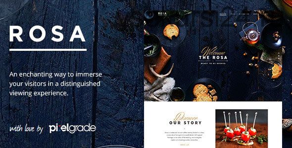 [WP] ROSA - An Exquisite Restaurant WordPress Theme / Изысканный ресторан, WordPress шаблон