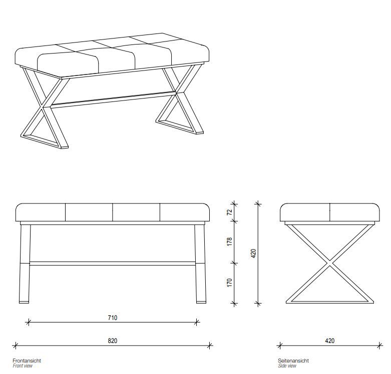 Скамейка душевая Decor Walther Bench напольная 508904 ФОТО