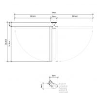 Держатель для полотенец Decor Walther CL HTH настенный 511100 схема 3