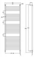 Полотенцесушитель  Margaroli Alba электрический 8-564/29 схема 1