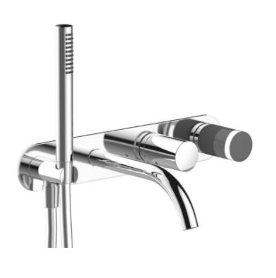 Изображение Встраиваемый смеситель Fantini Nice с изливом и ручной лейкой  65 02 S020SB