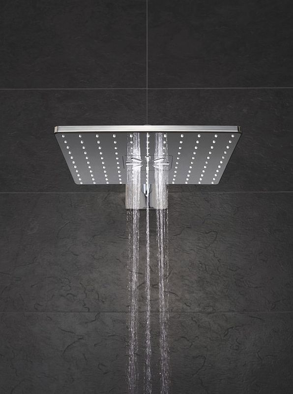 Квадратный душ Grohe Rainshower SmartActive Cube 310 два вида струй 26479000 схема 3