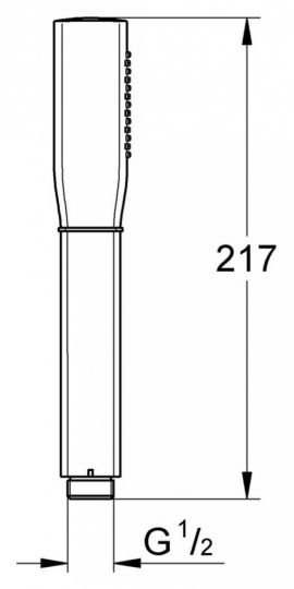 Душ современный Grohe Rainshower Grandera Stick ручной 26037IG0 ФОТО