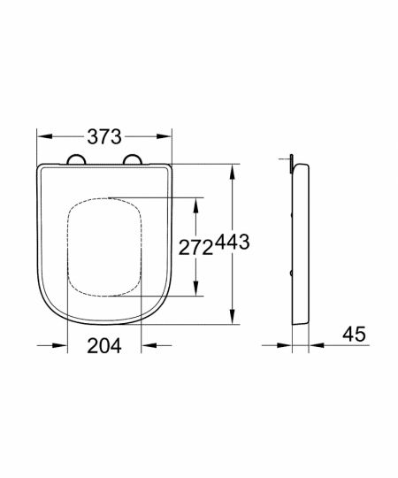 Белое сиденье Grohe Euro Ceramic для унитаза 39331001 ФОТО