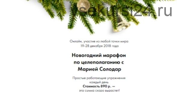 Новогодний марафон по целеполаганию 2018 (Мария Солодар)