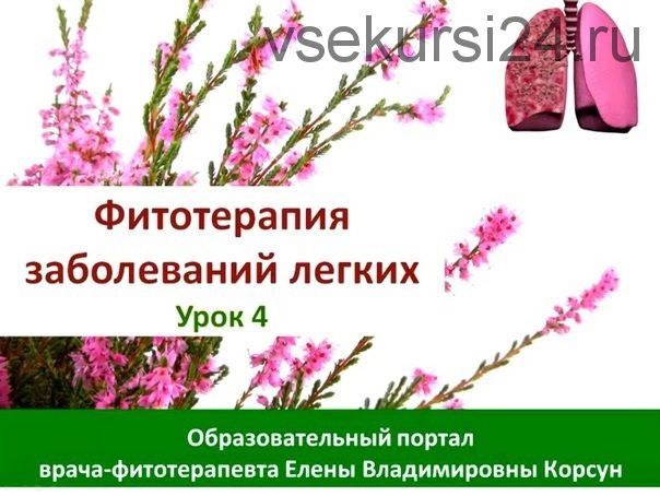 Фитооздоровление при лёгочных заболеваниях (Елена Корсун)