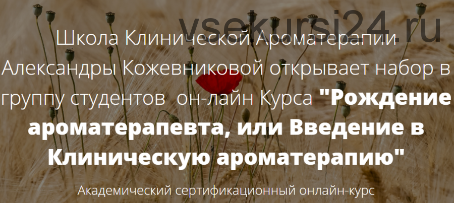 Рождение ароматерапевта или введение в Клиническую ароматерапию (Александра Кожевникова)