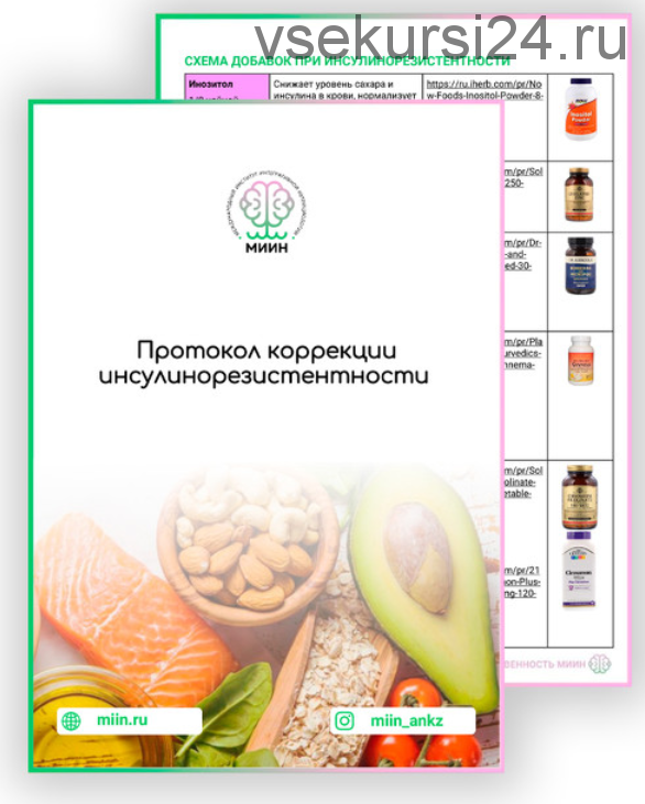 [МИИН] Протокол коррекции инсулинорезистентности