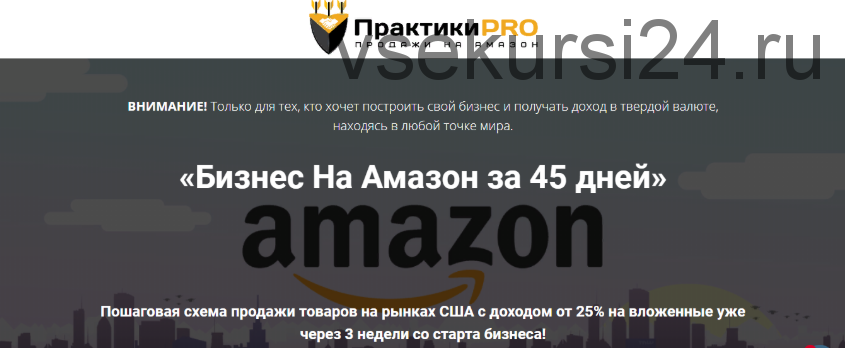 Бизнес на Амазон за 45 дней. Пакет ВИП [ПрактикиPRO]