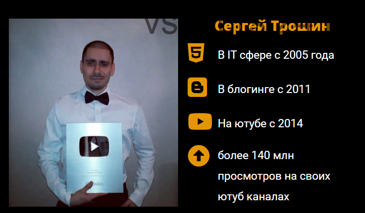 Доходный YouTube канал за 1 год (Сергей Трошин)