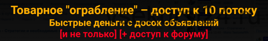 [Jonn22] Быстрые деньги с Avito и социальных сетей, 10 поток, пакет Стандарт (Евгений Дорохин)