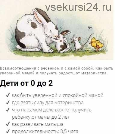 Вебинар Дети от 0 до 2 (Дарья Гинзбург)