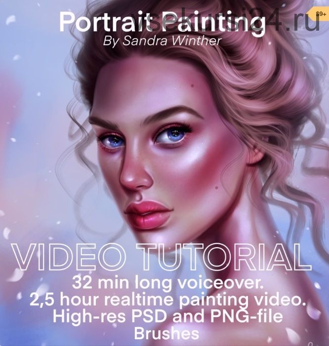 Цифровой Портрет в Procreate / Portrait Painting Tutorial with Voiceover (Sandra Winther Art)