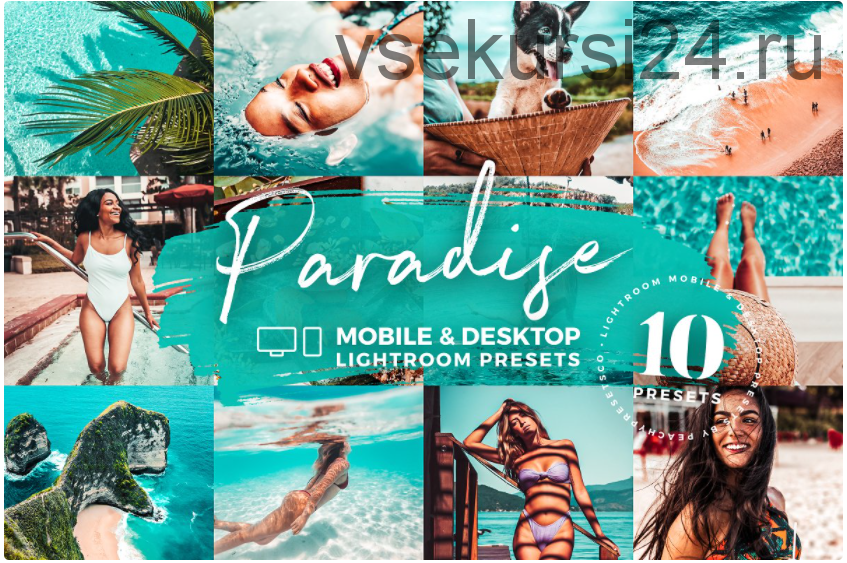 [Creativemarket] 10 Paradise Lightroom Mobile Presets