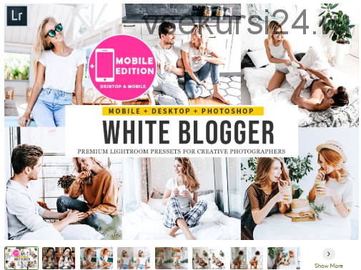 [Creativemarket] White Blogger Lightroom Presets.2020