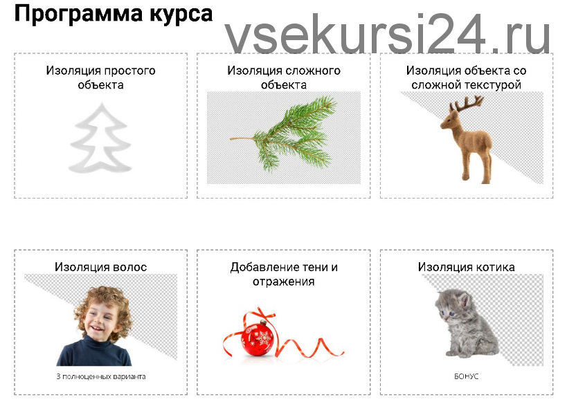 [photostocksecrets] Курс по изоляции объектов (Сара Ставила)