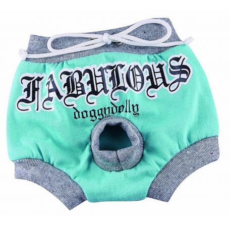 Трусики для собак "Fabulous" бирюзовые(S, L, XL)