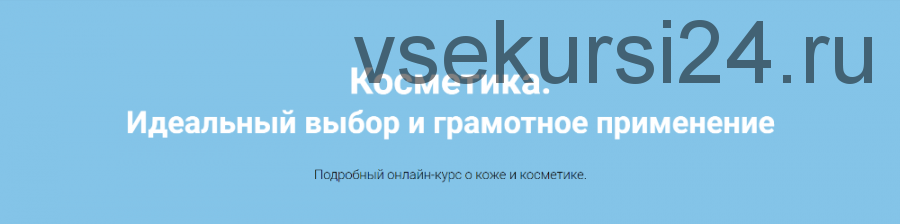 [ACE.School] Косметика. Идеальный выбор и грамотное применение (Анастасия Елистратова)