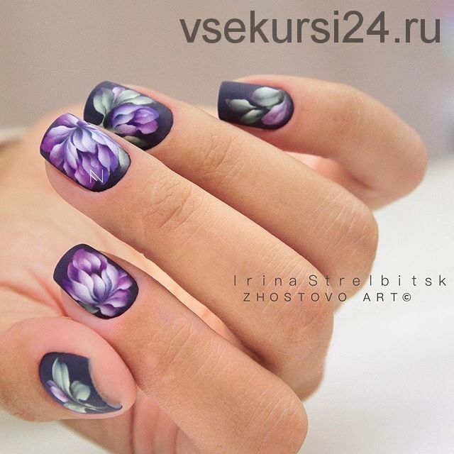 [Schoolnailis] Жостово в nail art (Ирина Стрельбицкая)