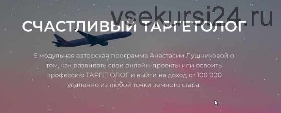 [target_school] Счастливый таргетолог. Курс 2020. Тариф VIP (Анастасия Лушникова)