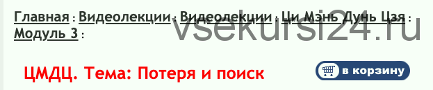 Ци Мень Дунь Дзя. Модуль 3. Фэншуй; Экзамены; Потеря (Бронислав Виногродский)