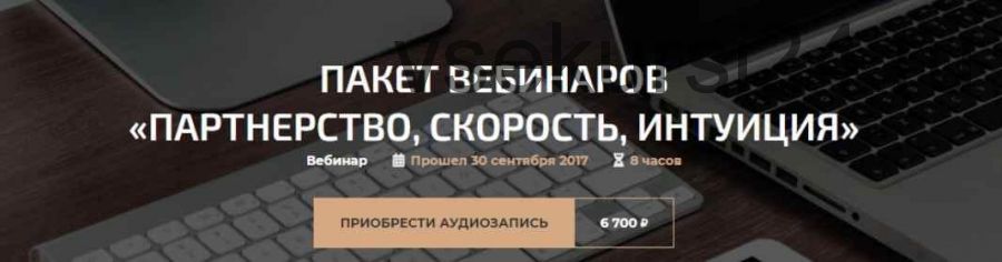Пакет вебинаров «Партнерство, Скорость, Интуиция» (Александр Палиенко)
