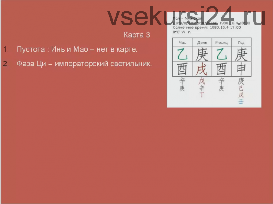 Вебинар сложные структуры карты бацзы (Ольга Ксагорари)