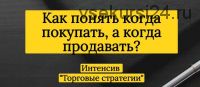 Интенсив «Торговые стратегии» (Александра Шпицер)