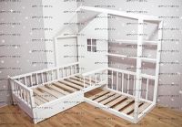 Кровать Домик угловой Fairy Land №15 (для двоих детей)